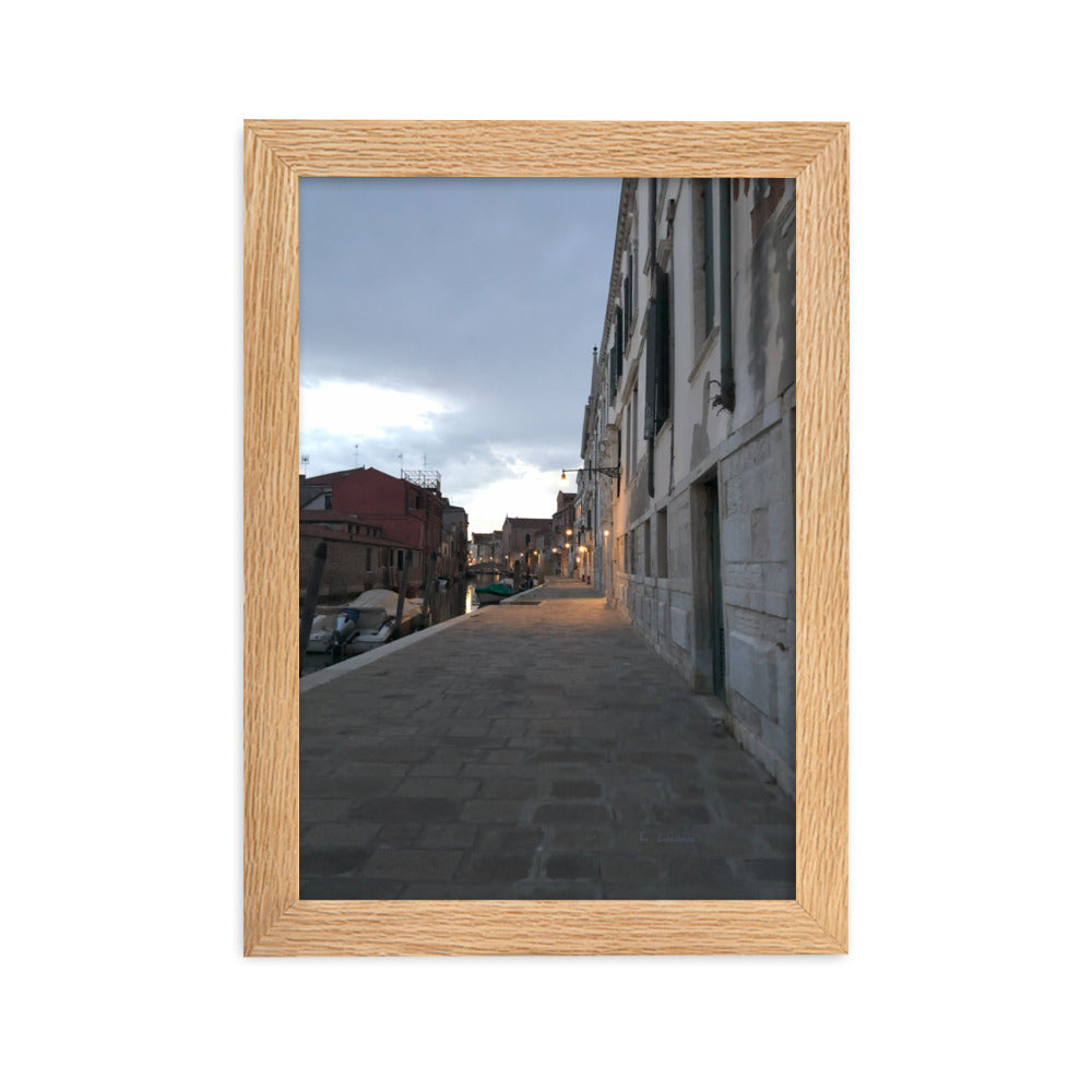 Venice Dusk 4 framed matte photo