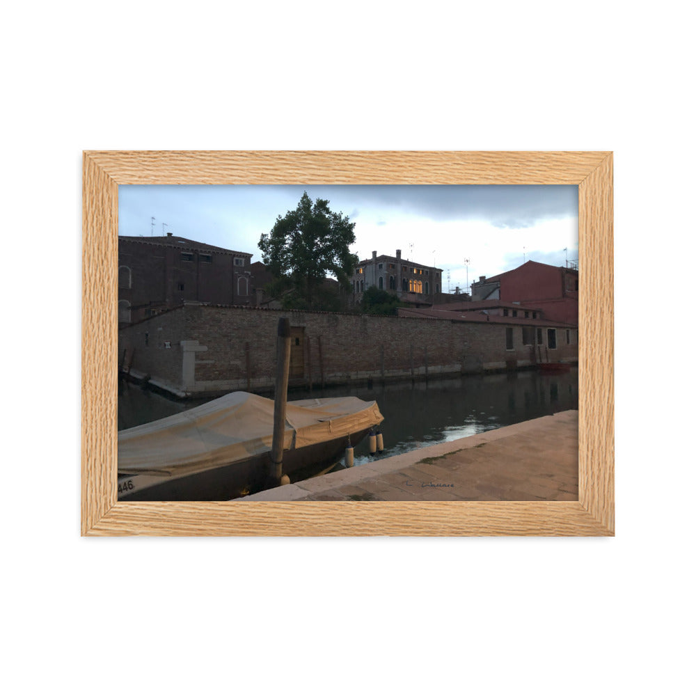 Venice Dusk 5 framed matte photo