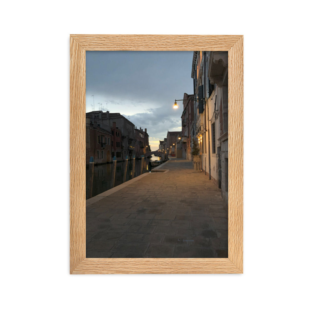 Venice Dusk 6 framed matte photo