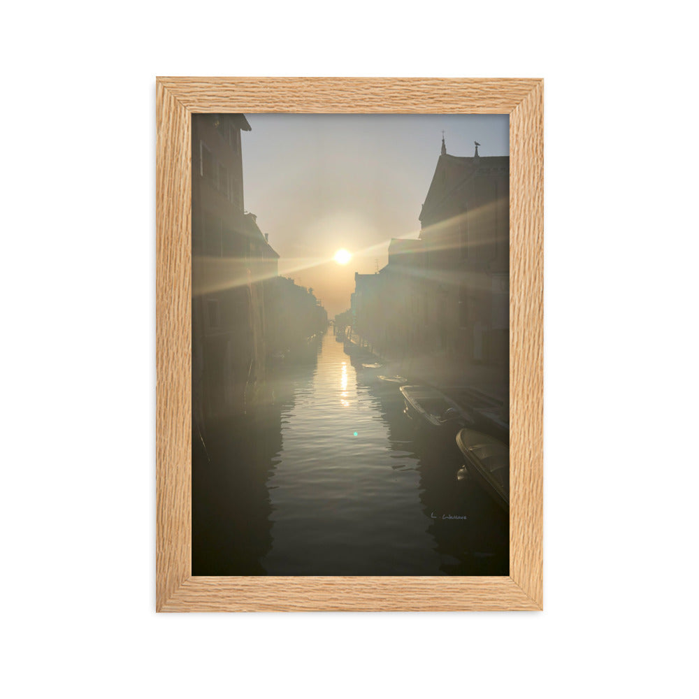 Venice Dusk 13 framed matte photo