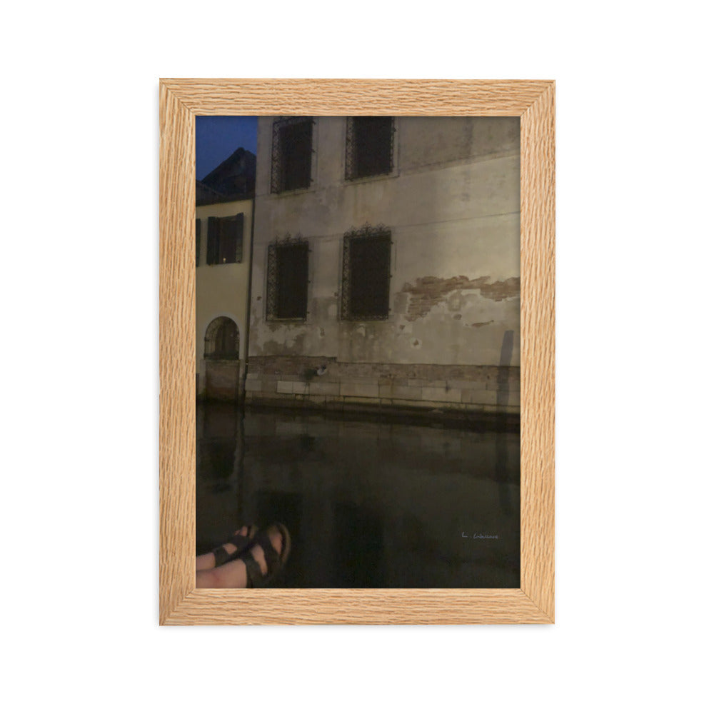 Venice Dusk 19 framed matte photo