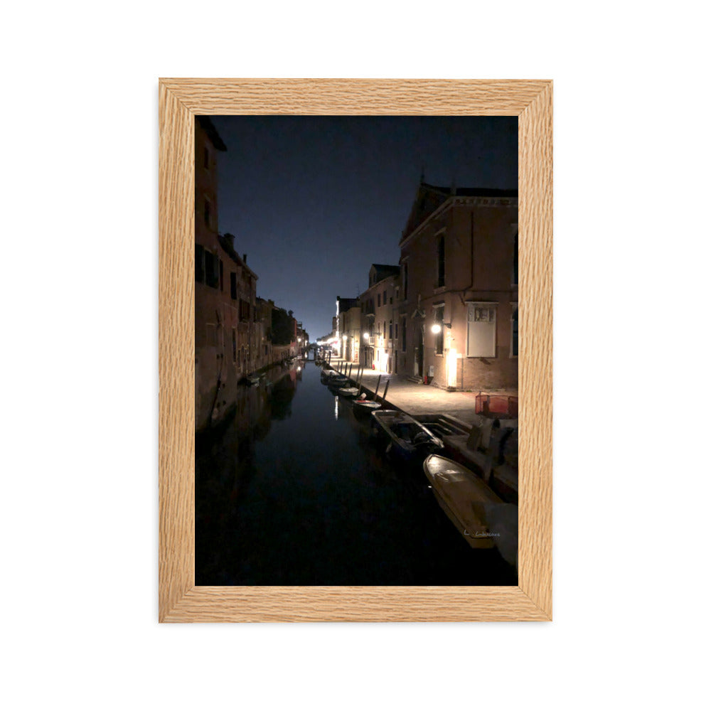 Venice Dusk 29 framed matte photo