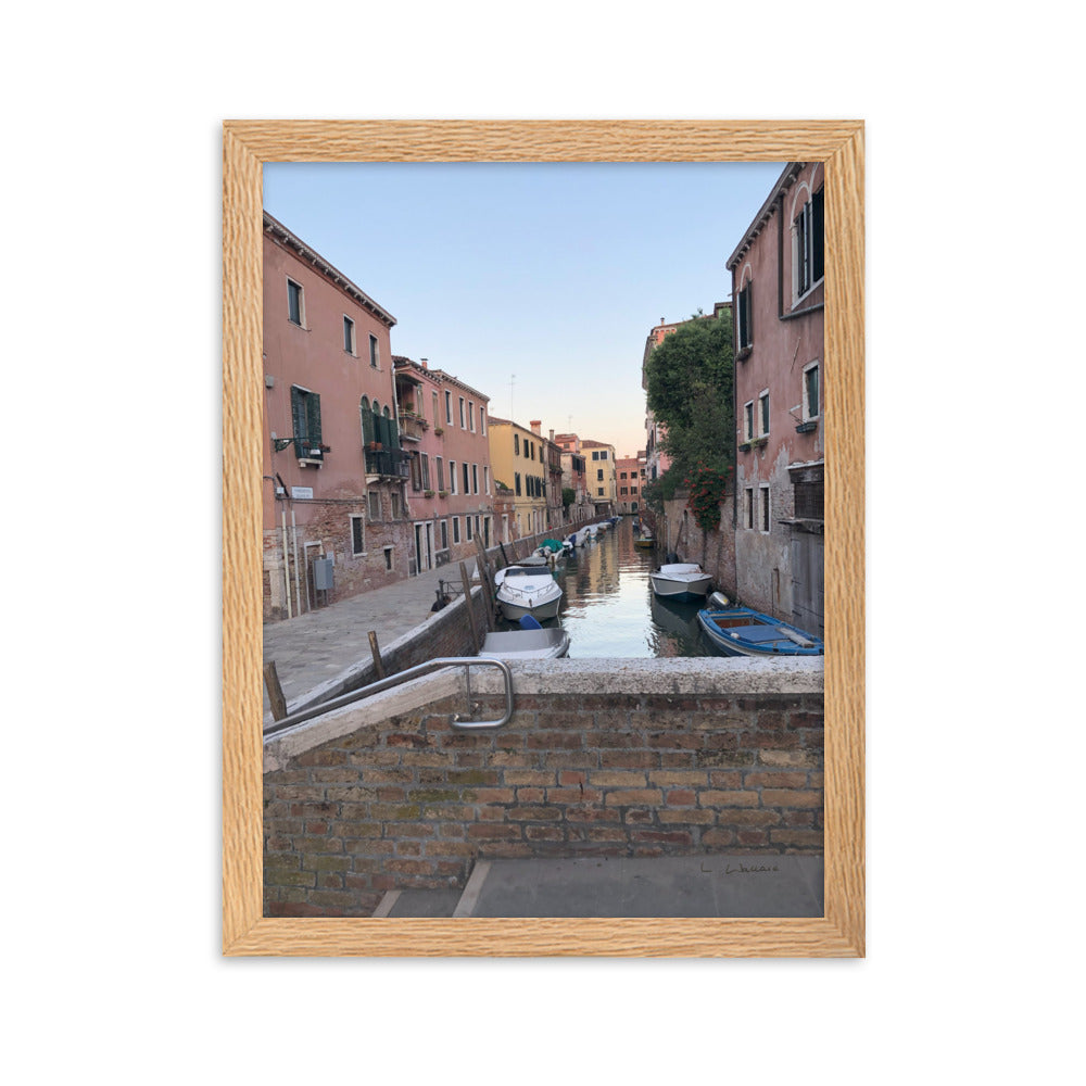 Venice Streets 1 framed matte photo