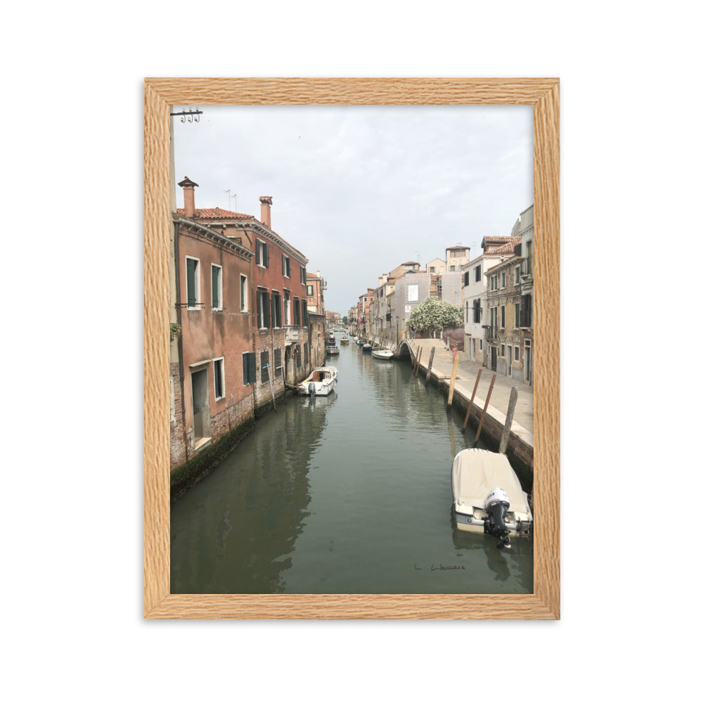 Venice Streets 9 framed matte photo