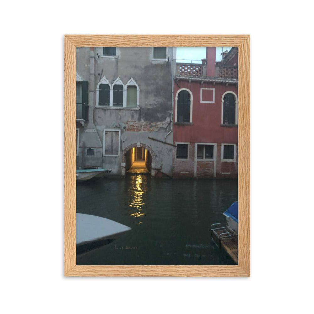 Venice Streets 12 framed matte photo