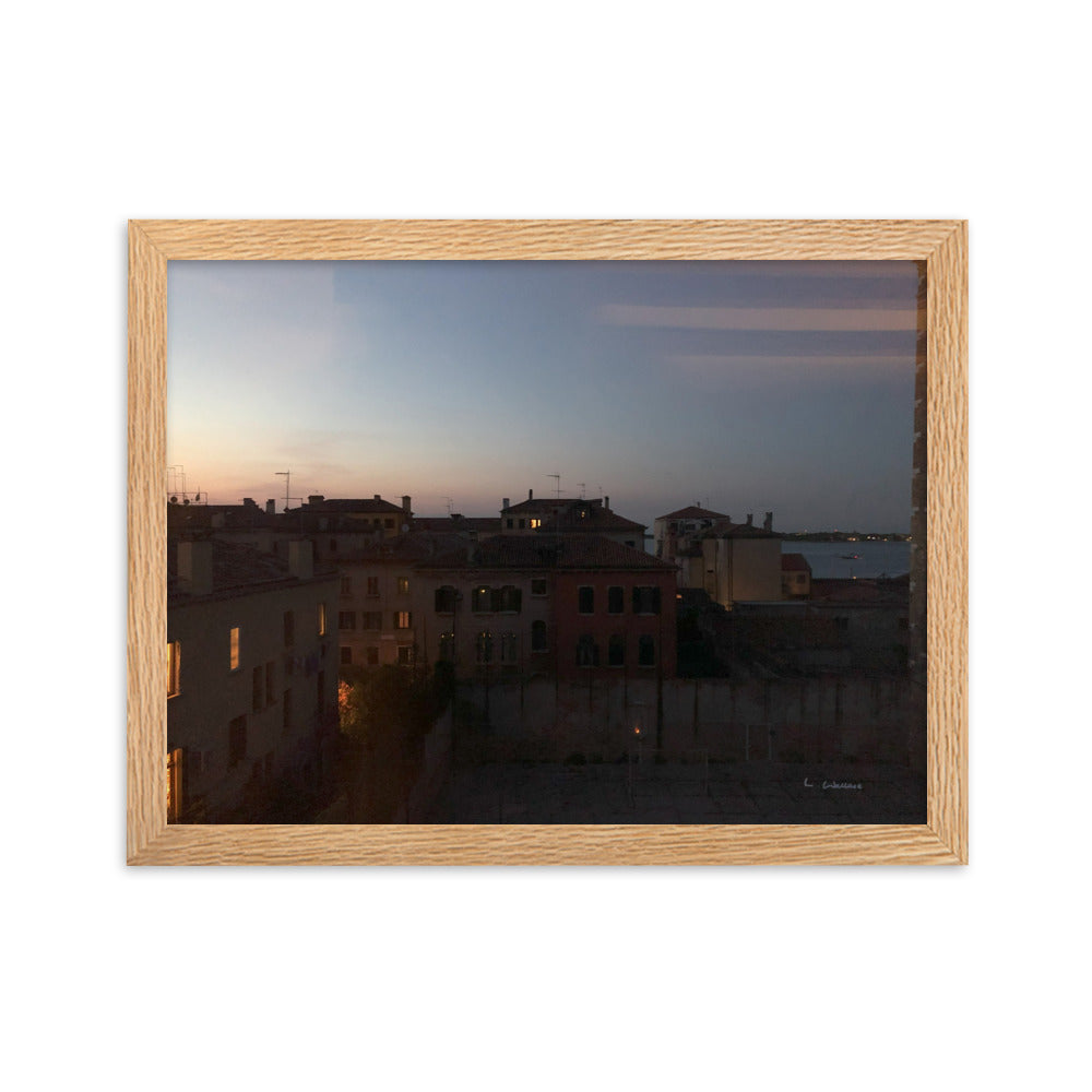 Venice Dusk 2 framed matte photo