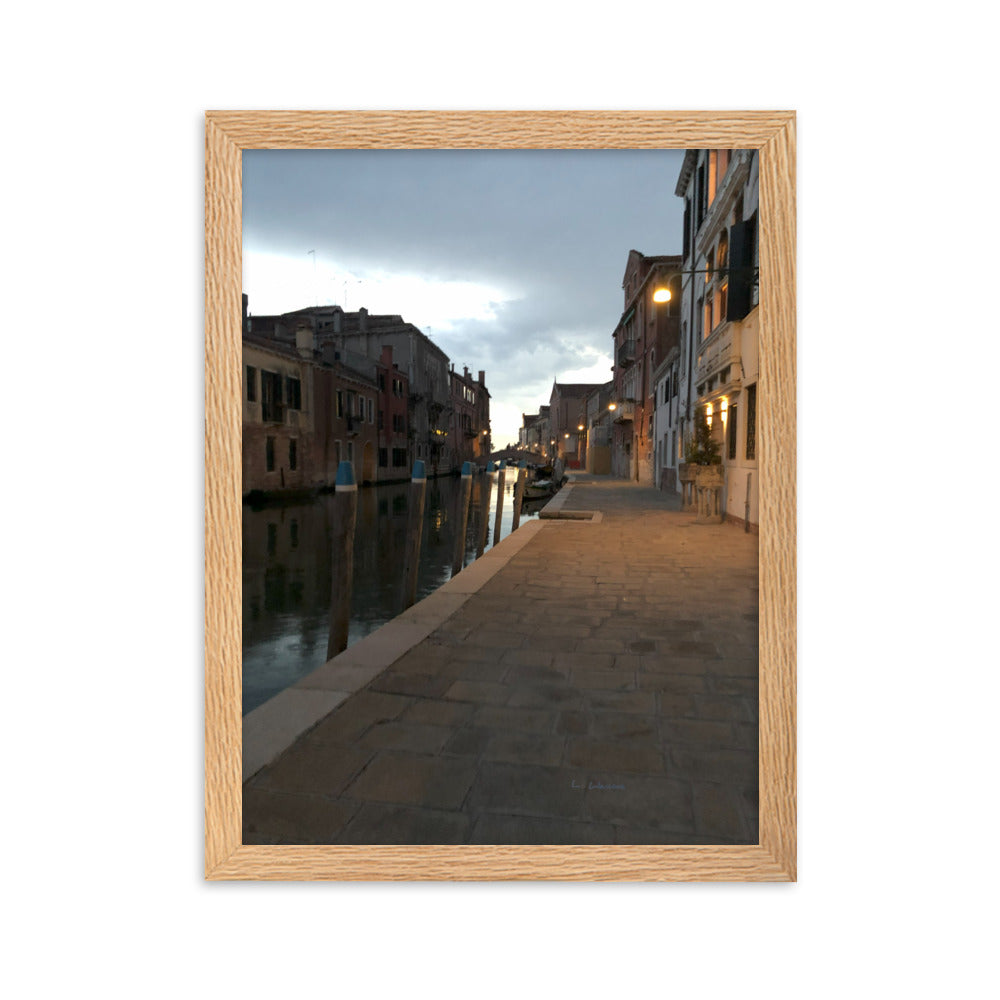 Venice Dusk 7 framed matte photo