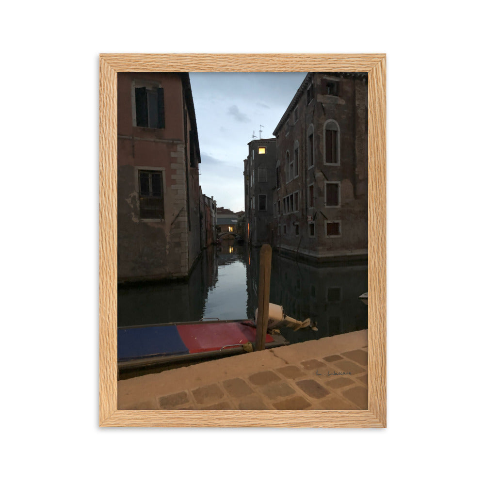 Venice Dusk 8 framed matte photo