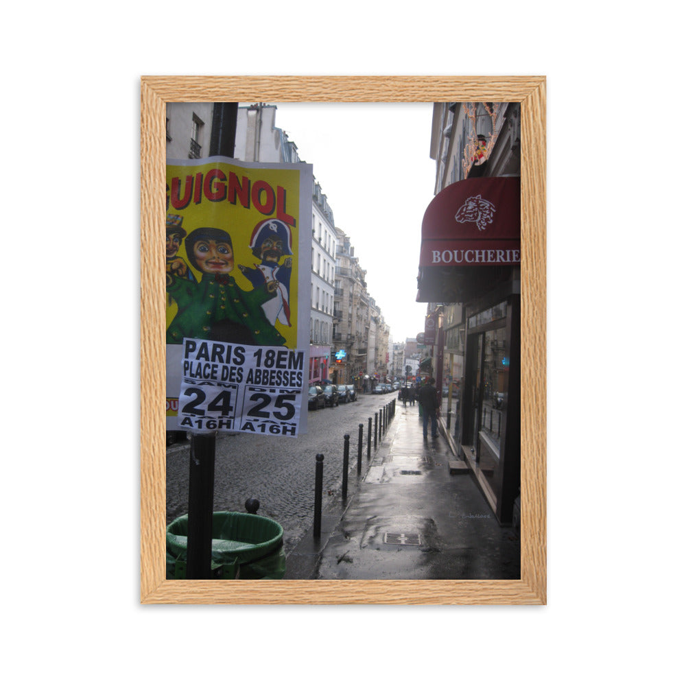 Paris Montmartre 1 framed matte photo