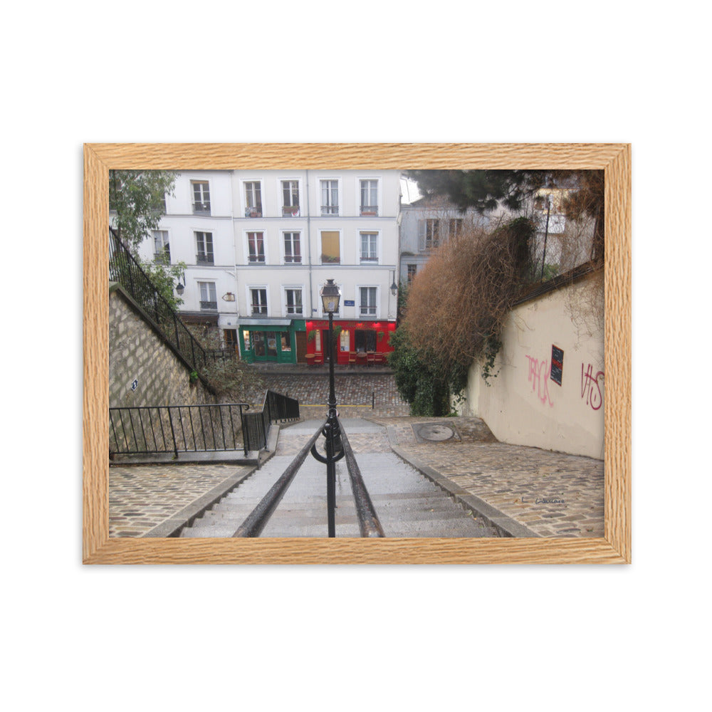 Paris Montmartre 3 framed matte photo