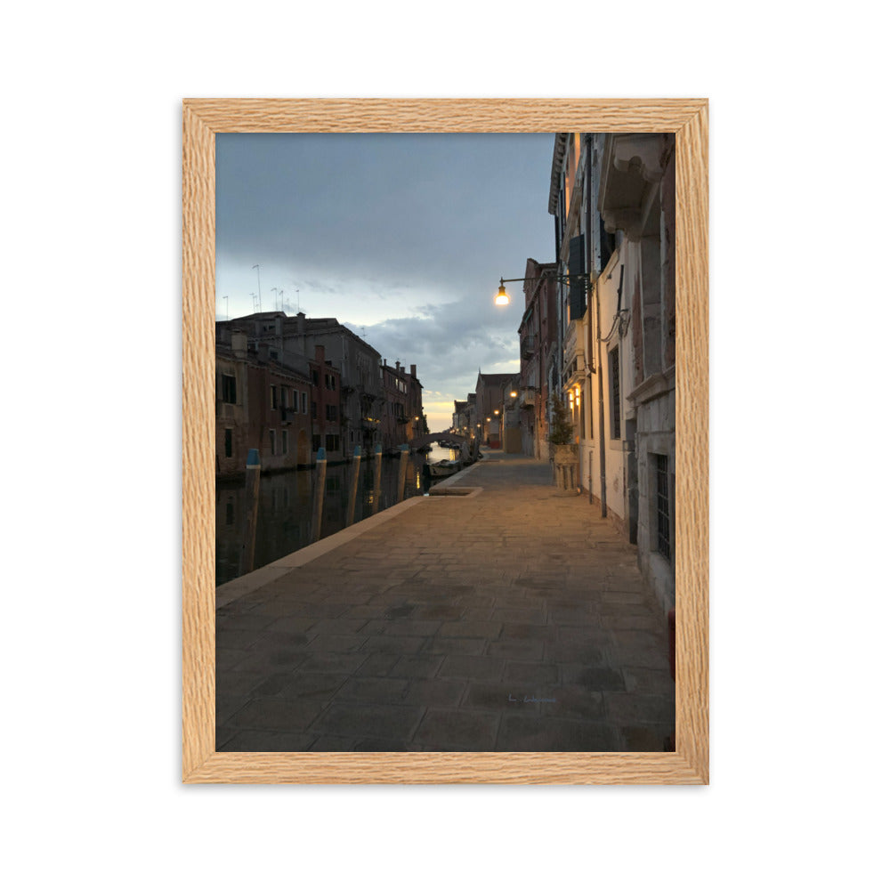 Venice Dusk 6 framed matte photo