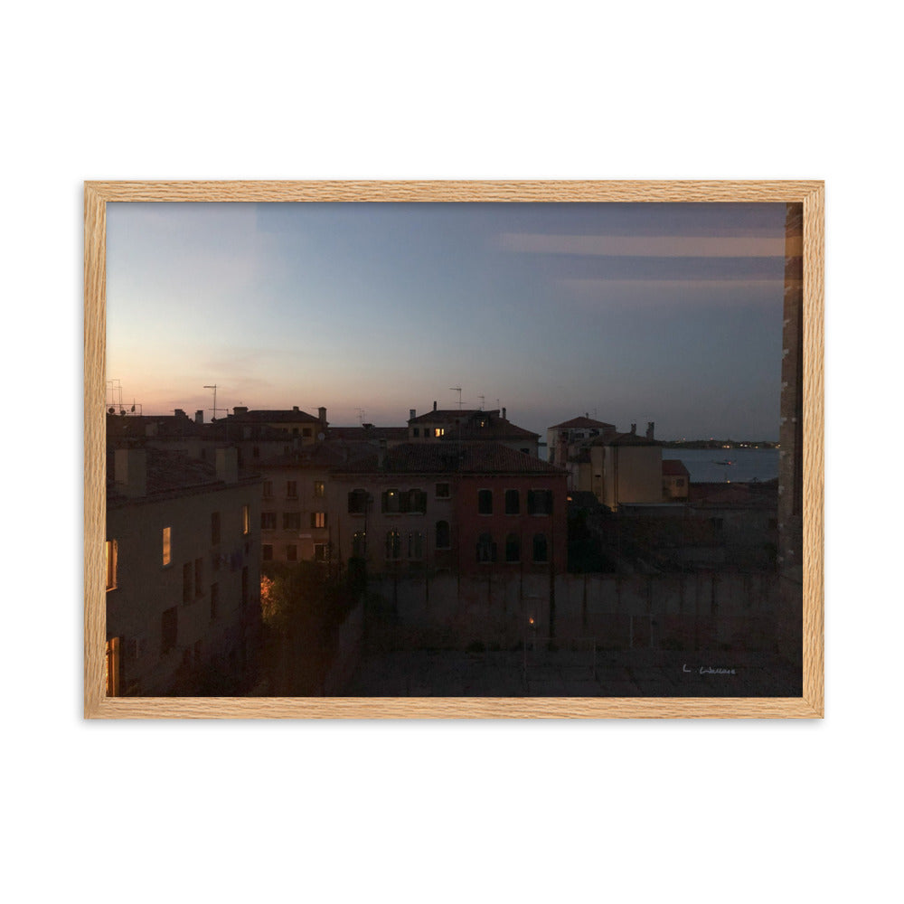 Venice Dusk 2 framed matte photo