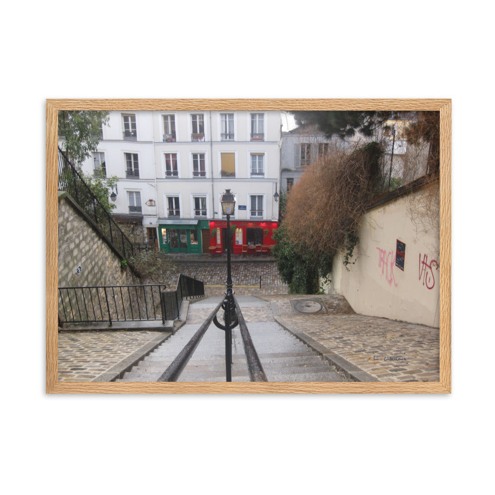 Paris Montmartre 3 framed matte photo