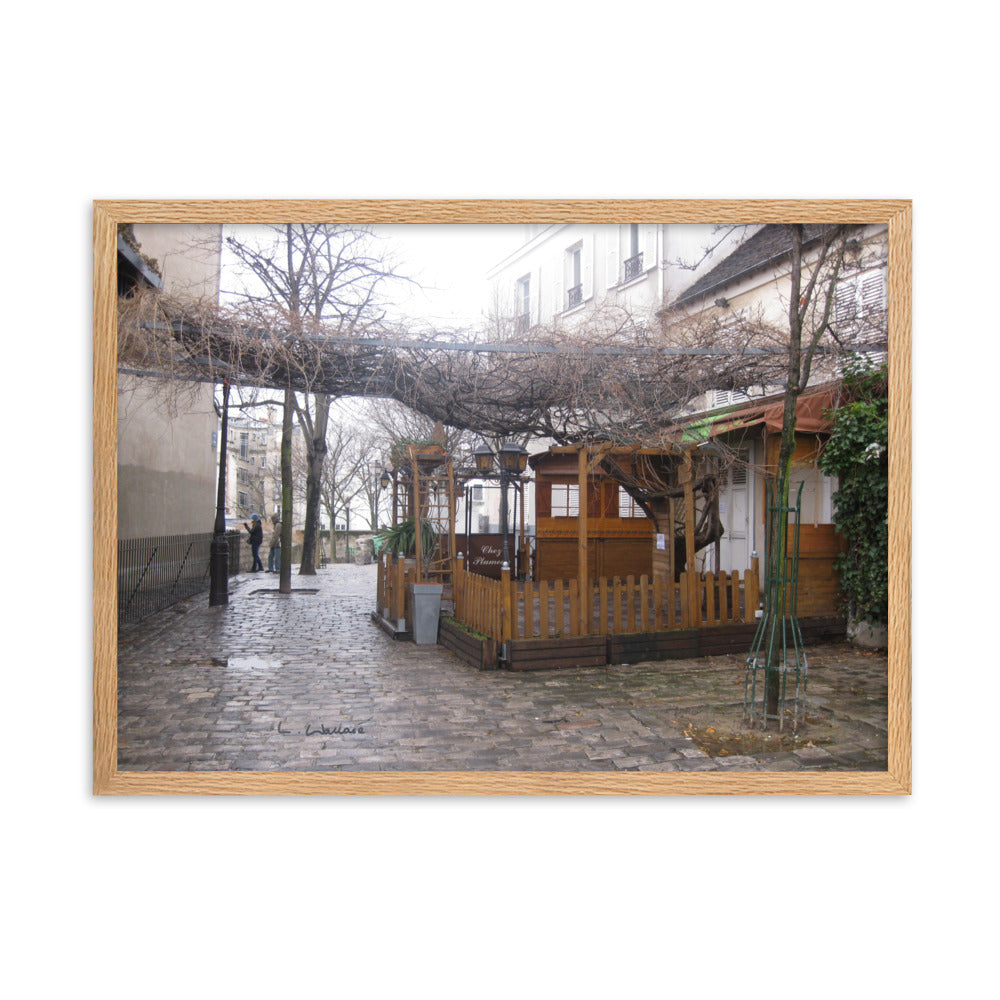 Paris Montmartre 6 framed matte photo