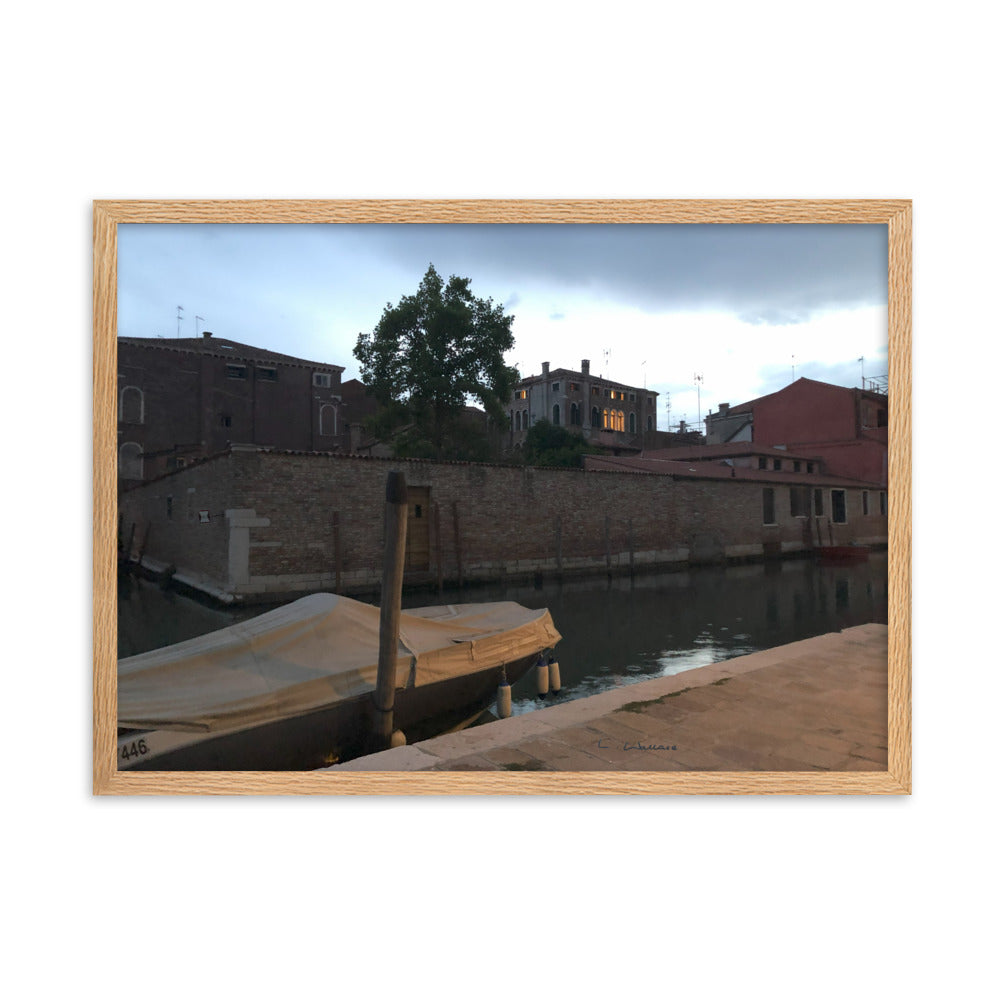 Venice Dusk 5 framed matte photo