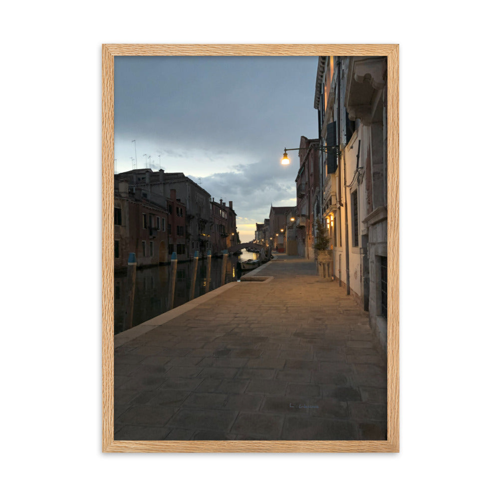 Venice Dusk 6 framed matte photo