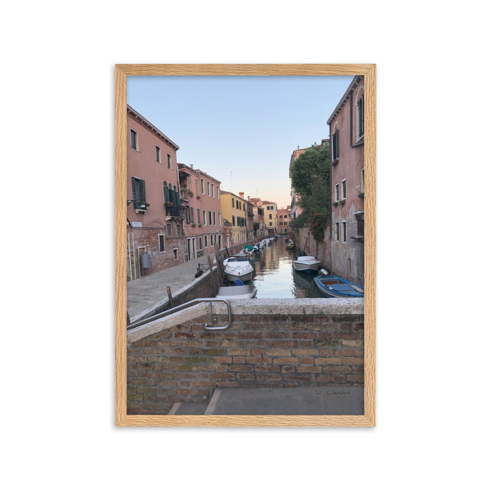 Venice Streets 1 framed matte photo