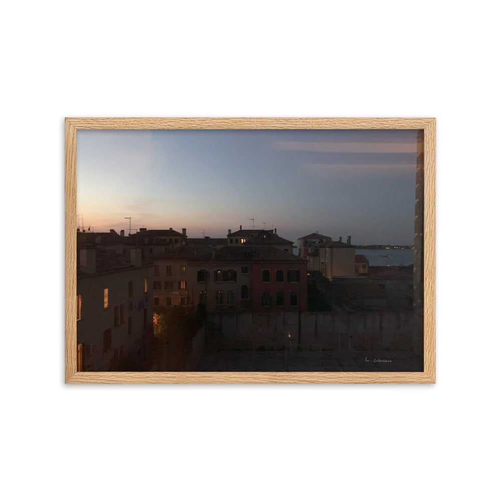 Venice Dusk 2 framed matte photo