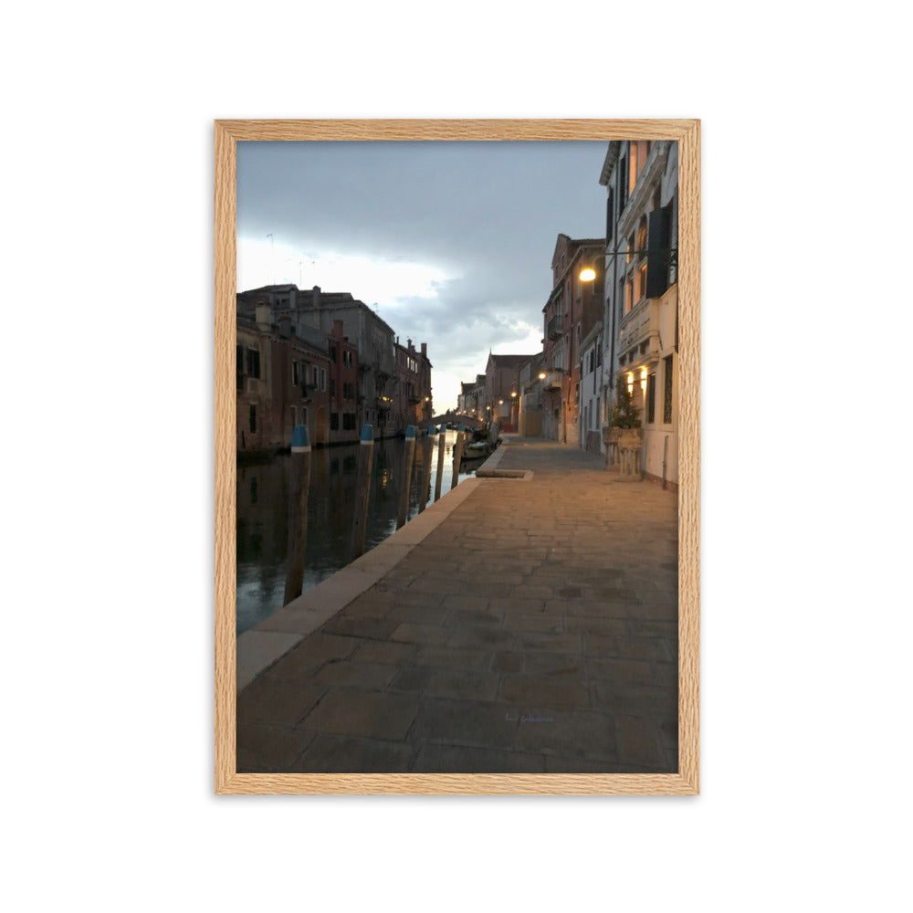 Venice Dusk 7 framed matte photo