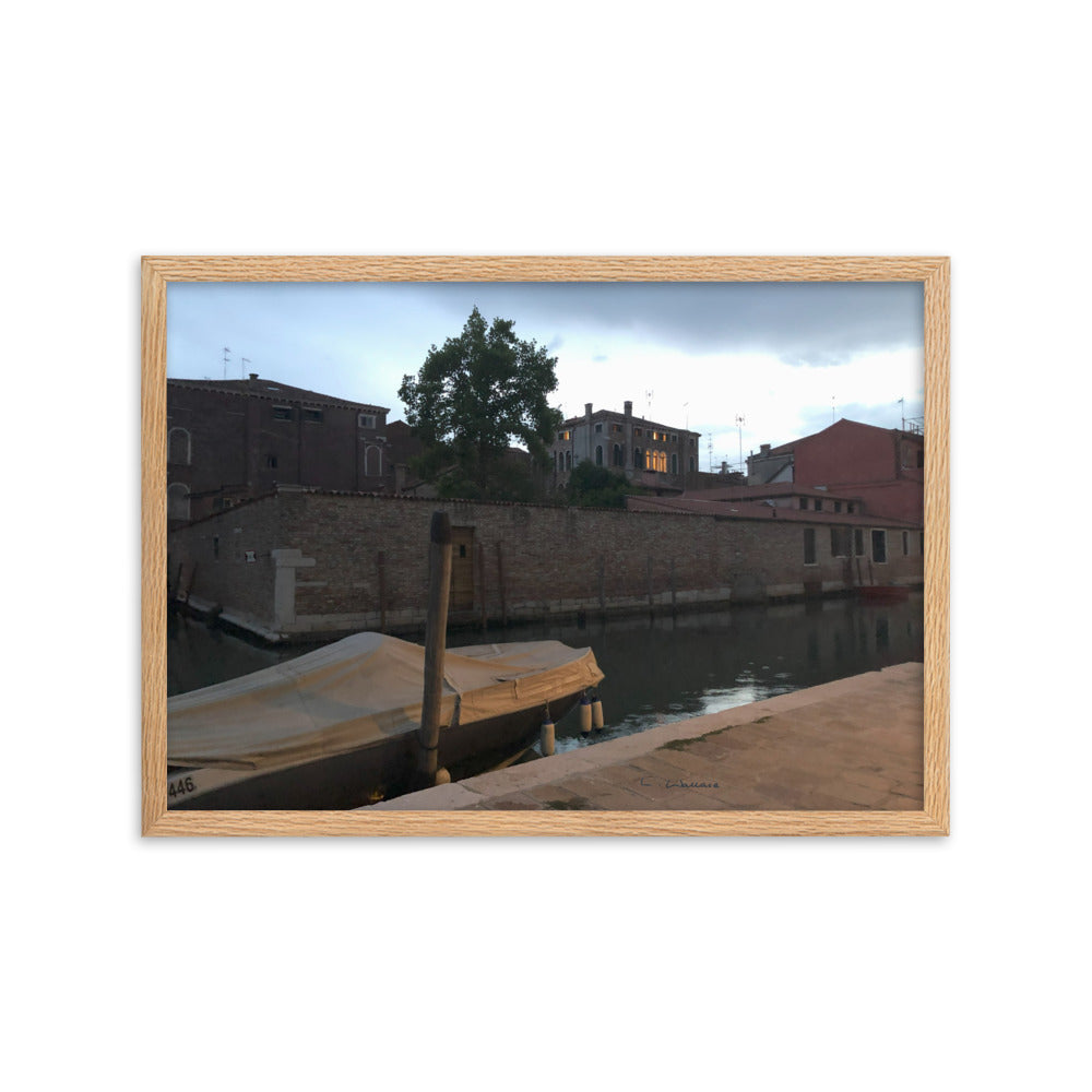 Venice Dusk 5 framed matte photo