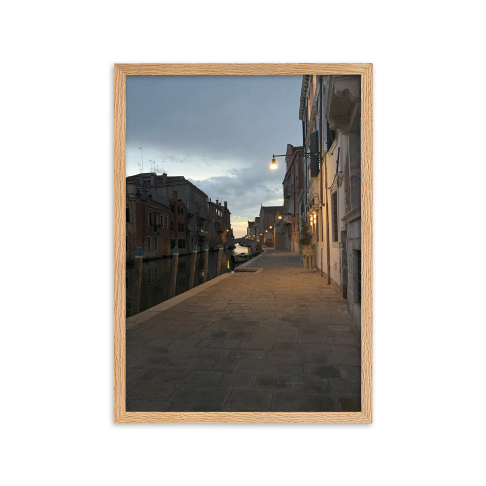 Venice Dusk 6 framed matte photo