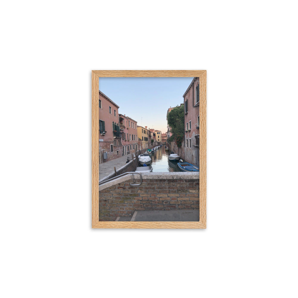 Venice Streets 1 framed matte photo