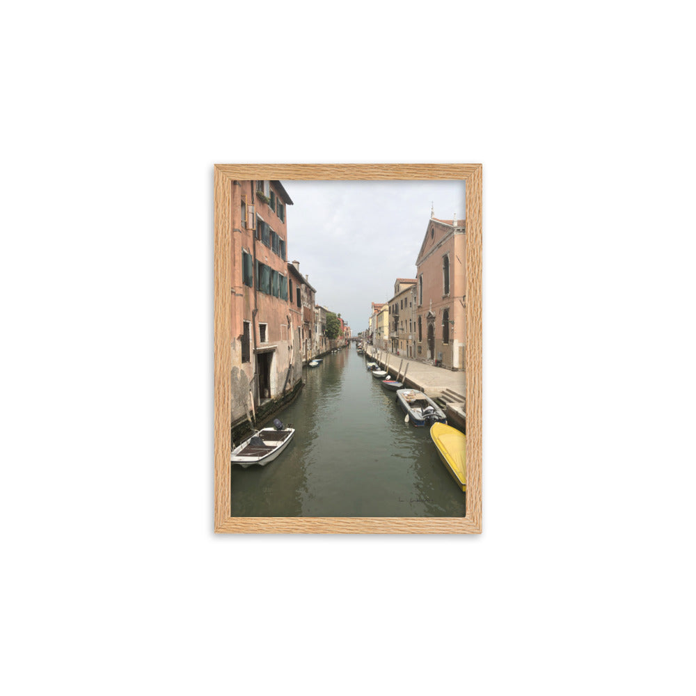 Venice Streets 8 framed matte photo