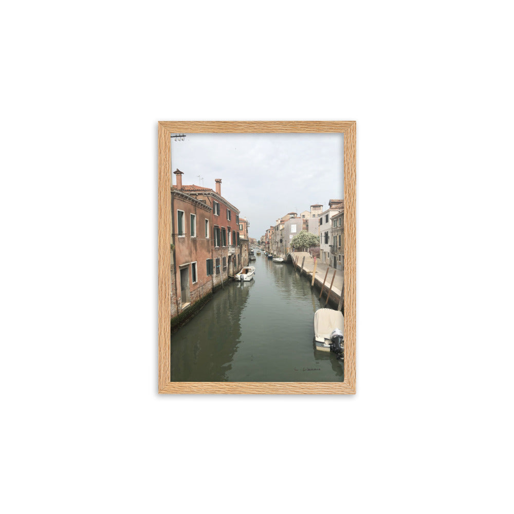 Venice Streets 9 framed matte photo