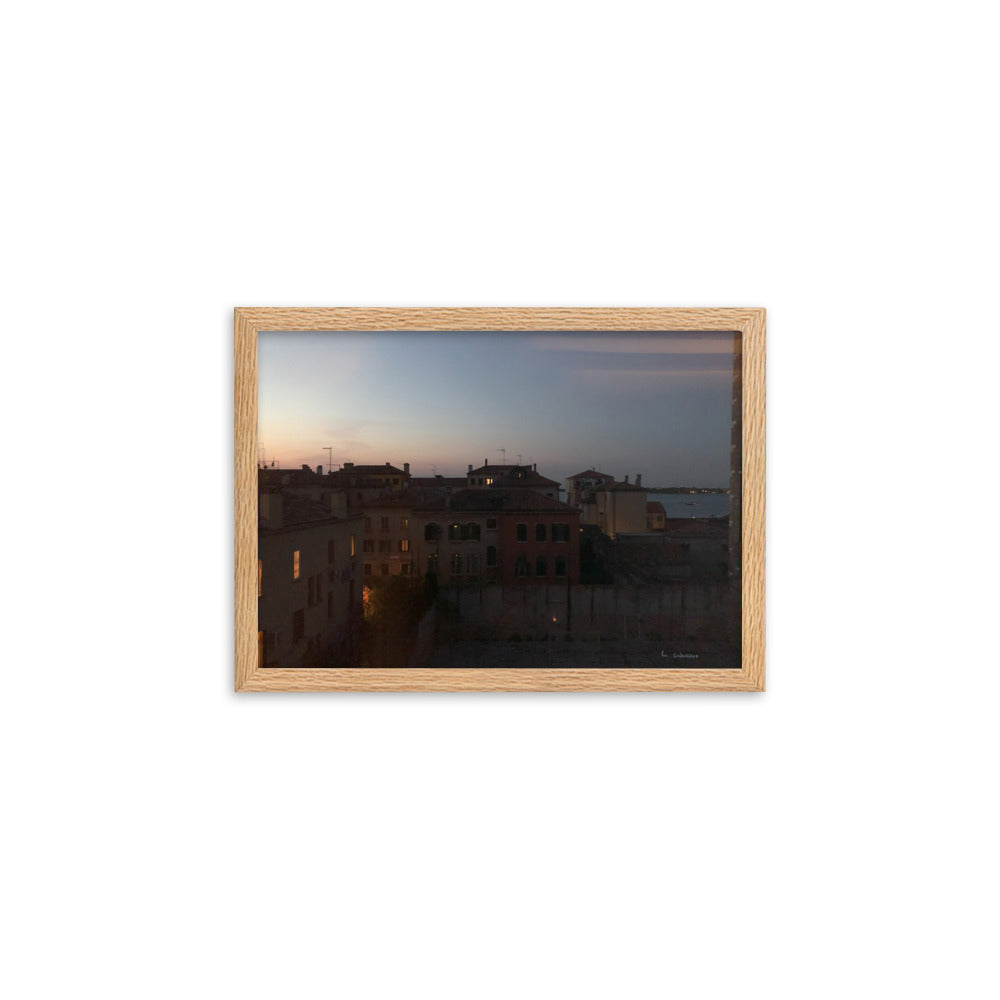 Venice Dusk 2 framed matte photo