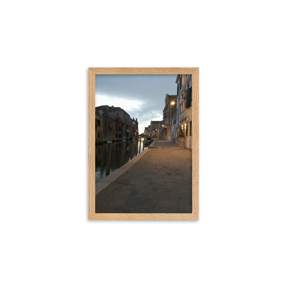 Venice Dusk 7 framed matte photo