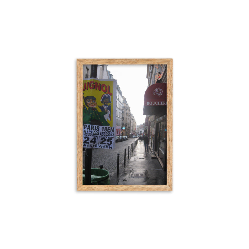 Paris Montmartre 1 framed matte photo