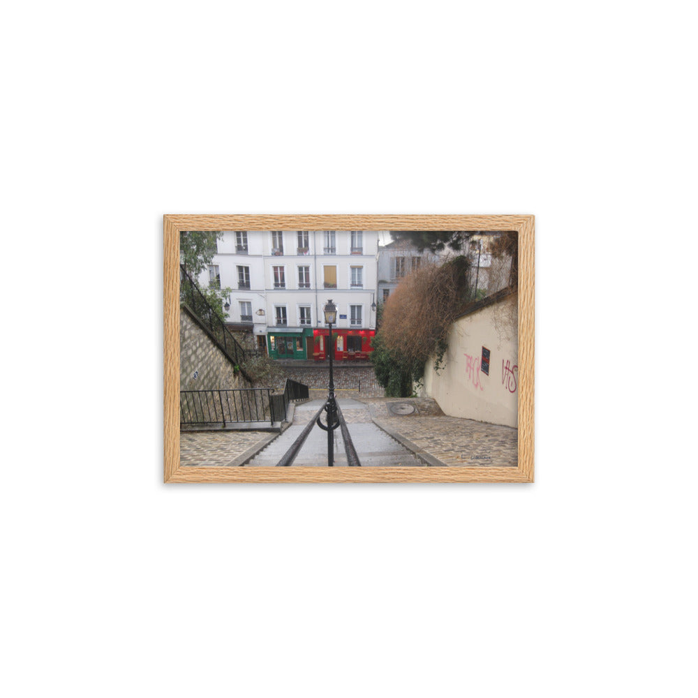 Paris Montmartre 3 framed matte photo