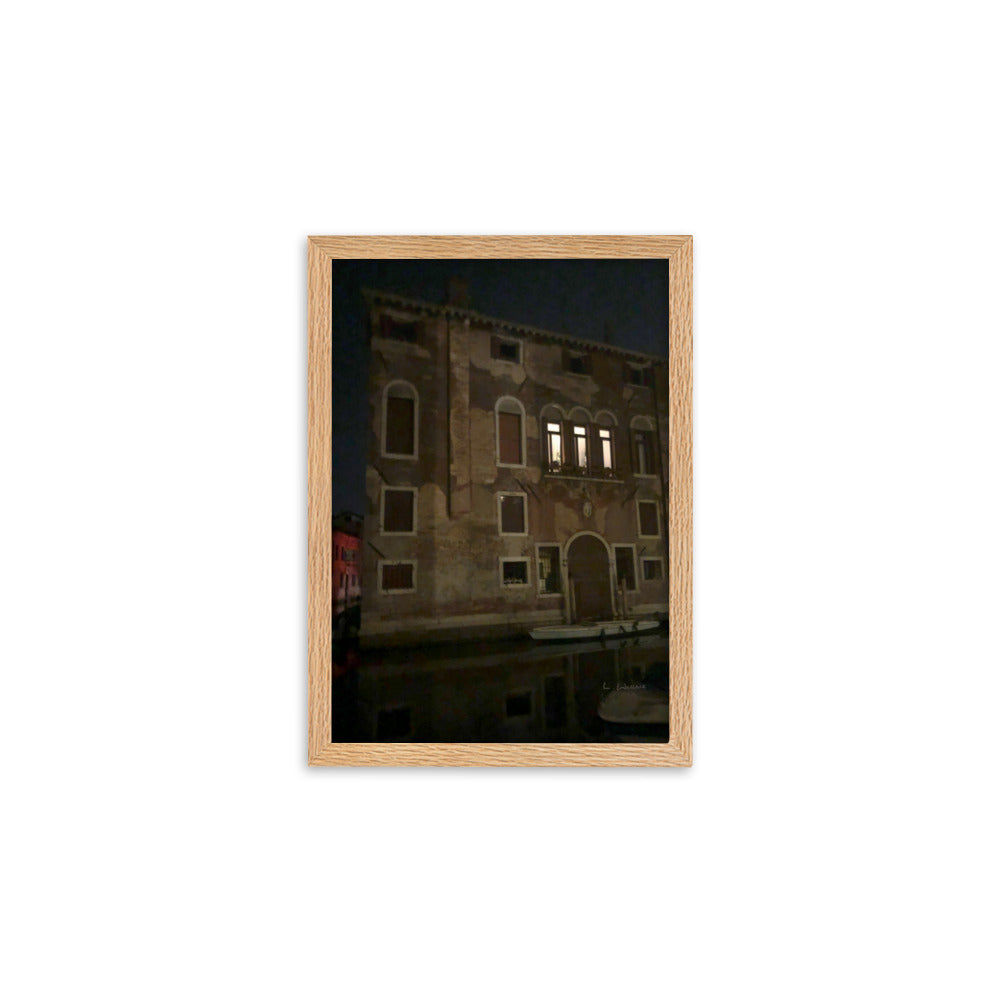 Venice Dusk 23 framed matte photo