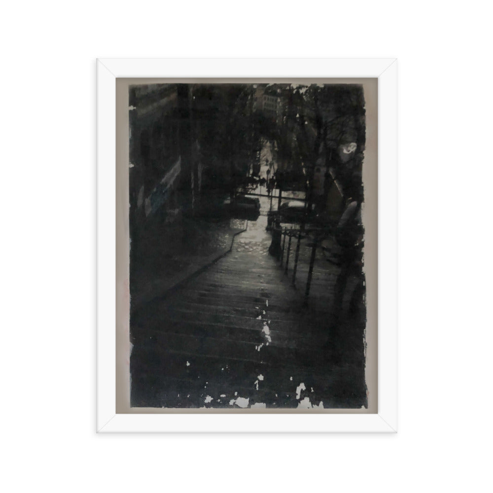 Paris Montmartre Stairs 1 framed photo