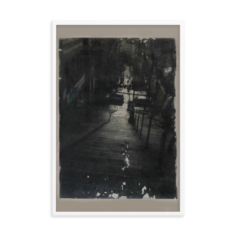 Paris Montmartre Stairs 1 framed photo